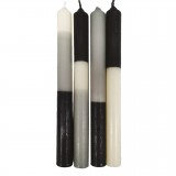 CANDLES O BICOLORS SET OF 4 - CANDLE HOLDERS, CANDLES